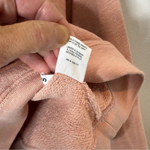 Revolve Ulla Johnson Mel Tassel Pullover Hoodie 100% Cotton size small rose pink - Picture 5 of 12